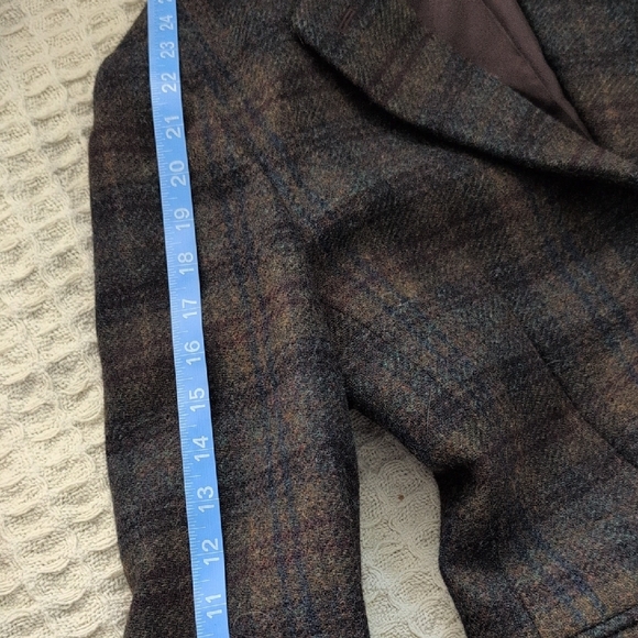 Ralph Lauren Brown Blazer Wool Blend Structured - Picture 13 of 14